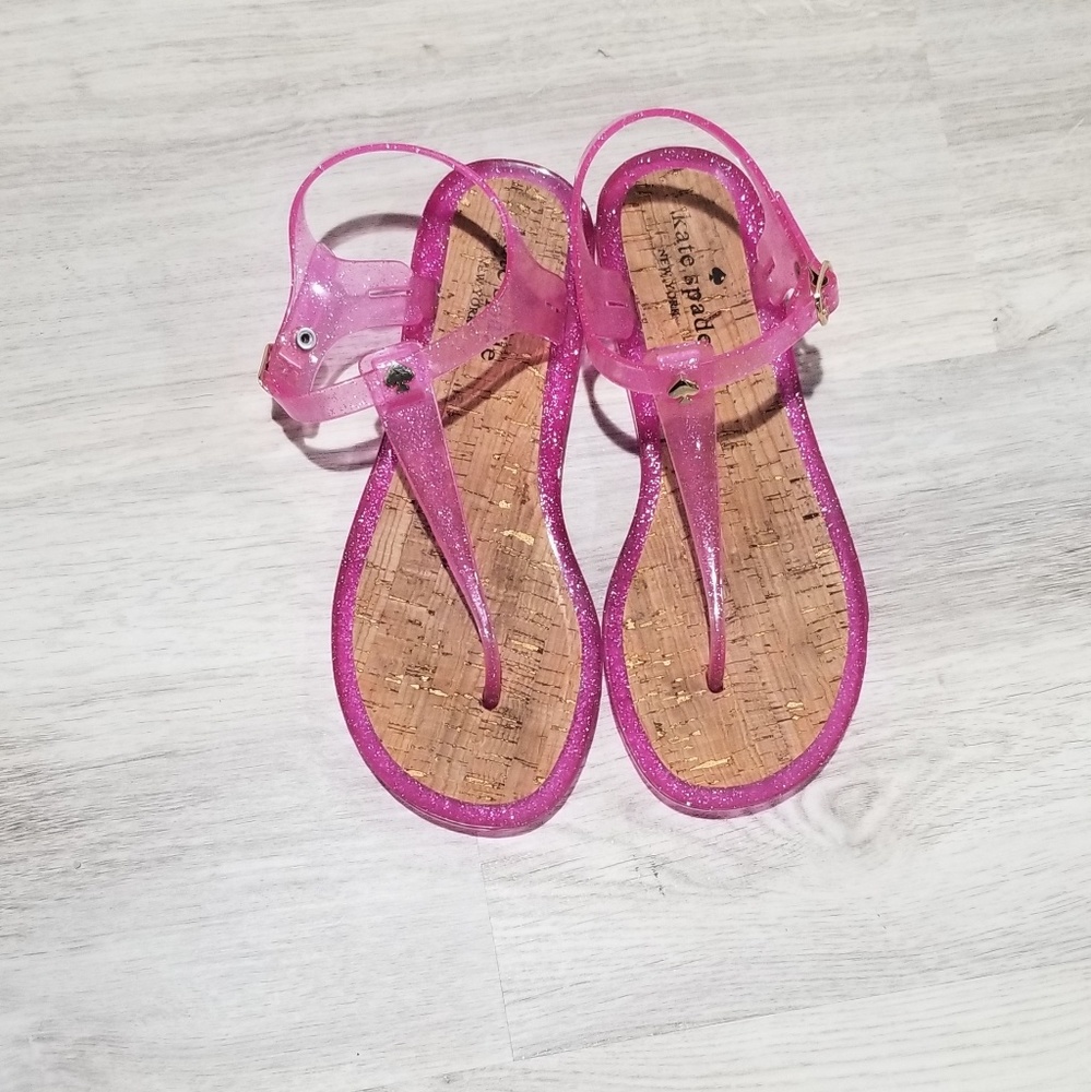 Kate Spade pink jelly sandals